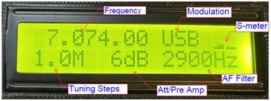 A digital display with numbers and letters
Description automatically generated